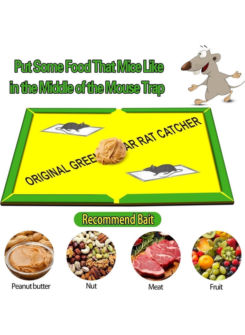 ناكسي فلاي عبوة مكونة من 5 فخاخ لصمغ الفئران والجرذان، فخاخ لاصقة قوية لالتقاط الفئران والجرذان، قوية وغير سامة وسهلة الاستخدام وقابلة للتصرف - Image 5